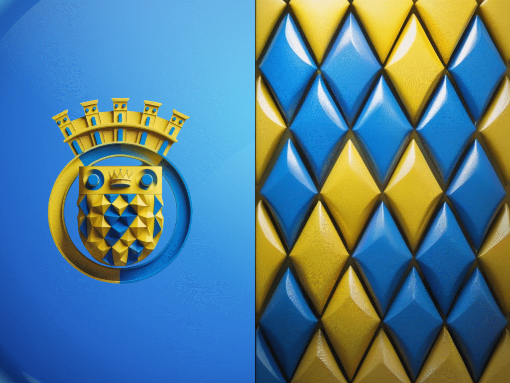 Ilustración artística de la bandera del municipio de Arecibo, Puerto Rico