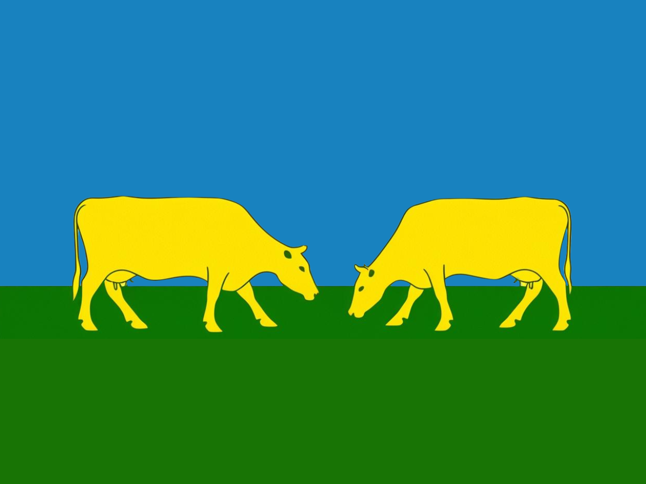Ilustración artística de la bandera del municipio de Hatillo, Puerto Rico