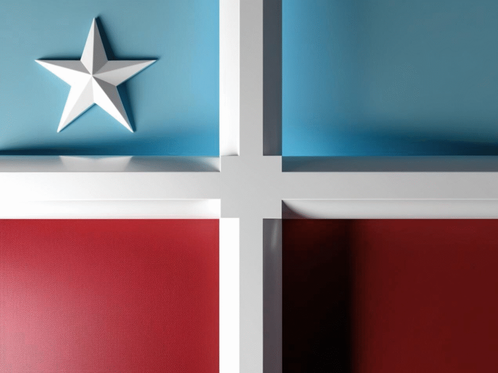 Ilustración artística de la bandera del municipio de Lares, Puerto Rico